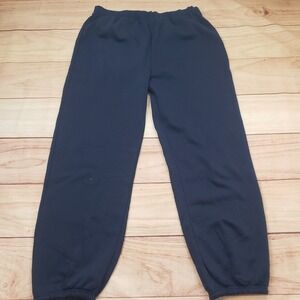 VINTAGE Mission Ridge Sweatpants Mens Small Navy Blue Joggers Fleece Lined Adult